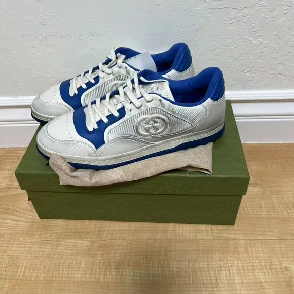 Gucci MAC80 Sneaker 'Off White Blue' 749896-AAB79-9149